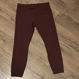 Maroon/Purple High-Waisted RBX Leggings
